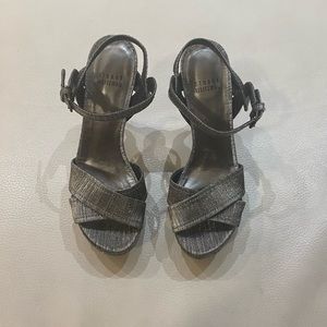 Stuart Weitzman metallic platform sandals